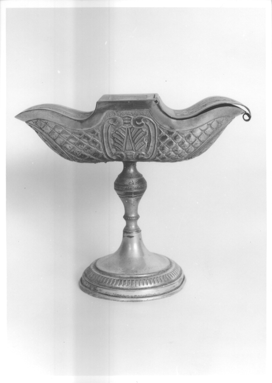 navicella portaincenso, opera isolata - ambito italiano (seconda metà sec. XIX)