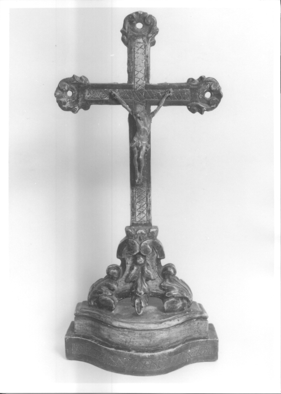 Cristo crocifisso dolente (croce d'altare, opera isolata) - ambito italiano (seconda metà sec. XVIII)