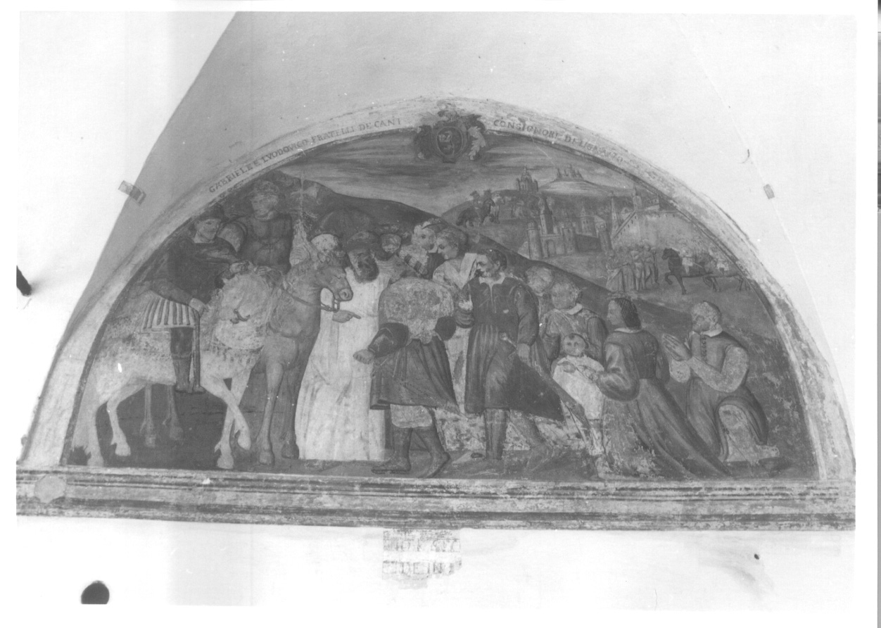 Gabriele e Ludovico de' Cani consignori di Lignana (dipinto, elemento d'insieme) - ambito piemontese (primo quarto sec. XVII)