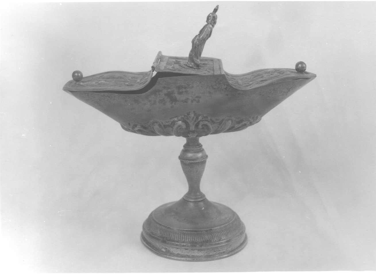 navicella portaincenso, opera isolata - ambito ligure-piemontese (seconda metà sec. XIX)