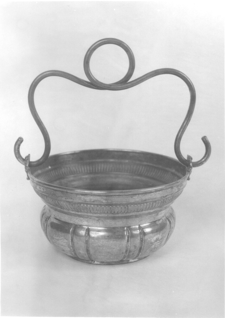 secchiello per l'acqua benedetta, opera isolata - ambito ligure-piemontese (metà sec. XIX)