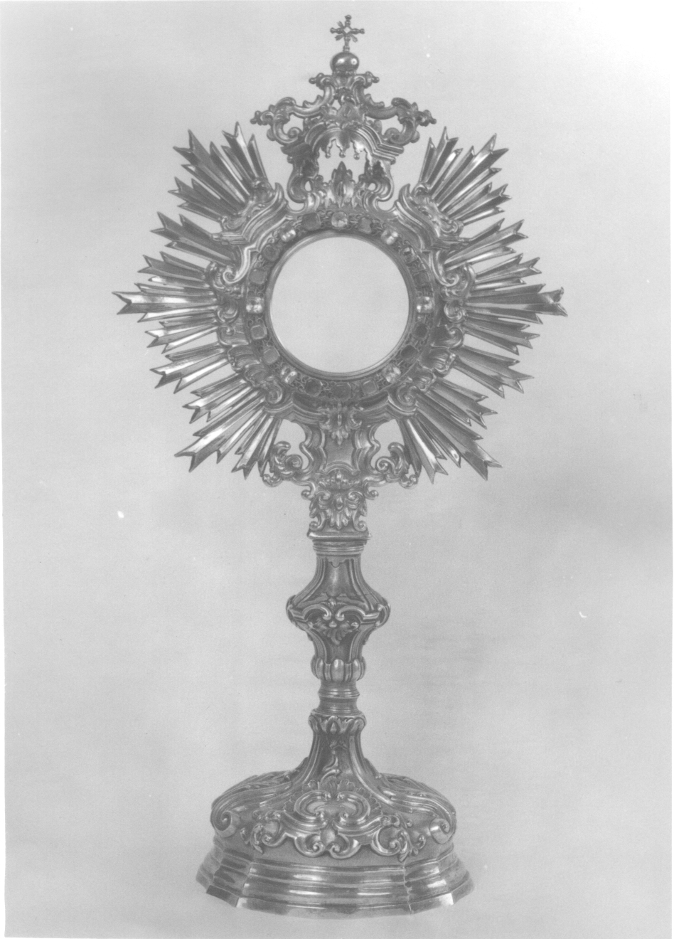 ostensorio - a raggiera, opera isolata - ambito ligure-piemontese (metà sec. XVIII)