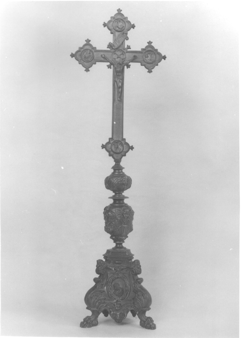 simboli dei quattro evangelisti (decorazione plastica, elemento d'insieme) - ambito italiano (ultimo quarto sec. XIX)