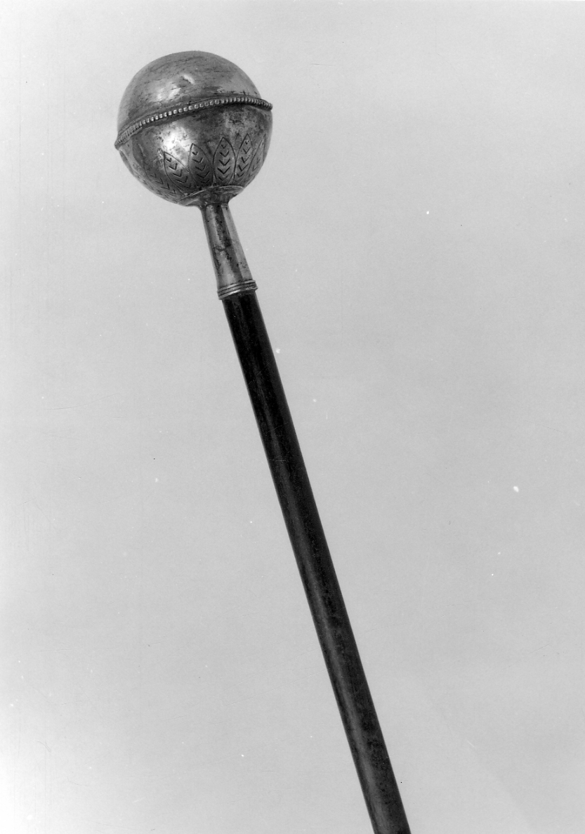 mazza processionale, opera isolata - ambito ligure-piemontese (prima metà sec. XIX)