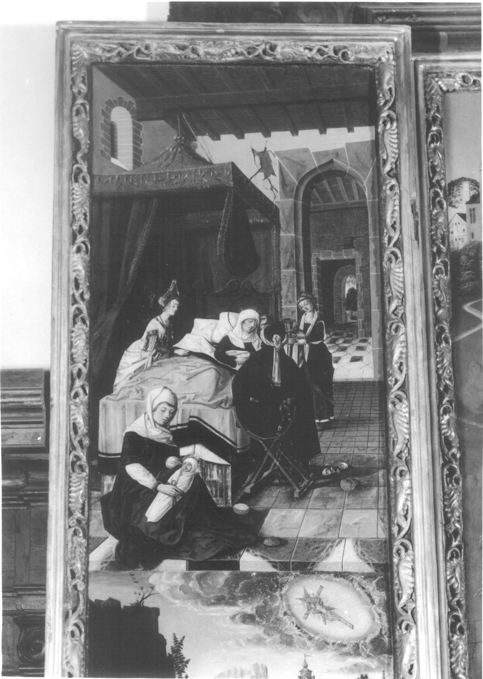 scomparto di trittico, elemento d'insieme di Bermejo Bartolomè (ultimo quarto sec. XV)