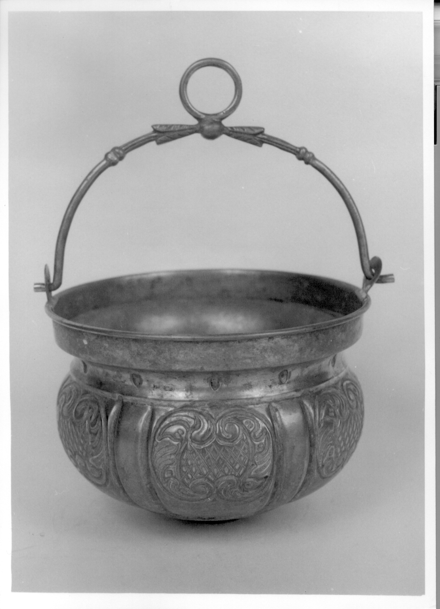 secchiello per l'acqua benedetta, opera isolata - ambito ligure-piemontese (prima metà sec. XIX)