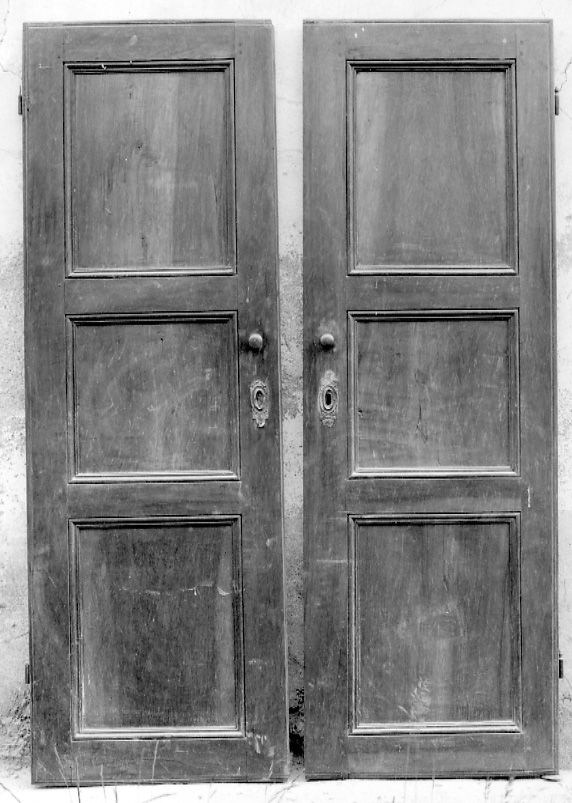 porta - a due battenti, opera isolata - ambito valligiano (metà sec. XIX)