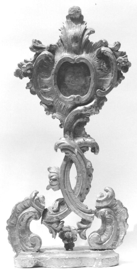 reliquiario - a ostensorio, serie - ambito piemontese (metà sec. XVIII)