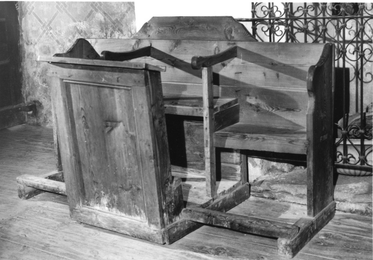 inginocchiatoio, opera isolata - ambito piemontese (fine/inizio secc. XVII/ XVIII)