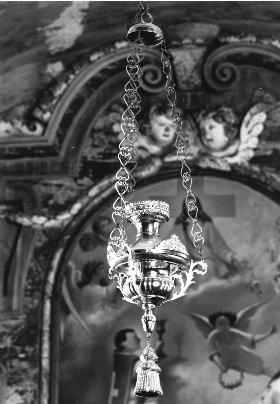 lampada pensile, opera isolata - ambito italiano (primo quarto sec. XX)