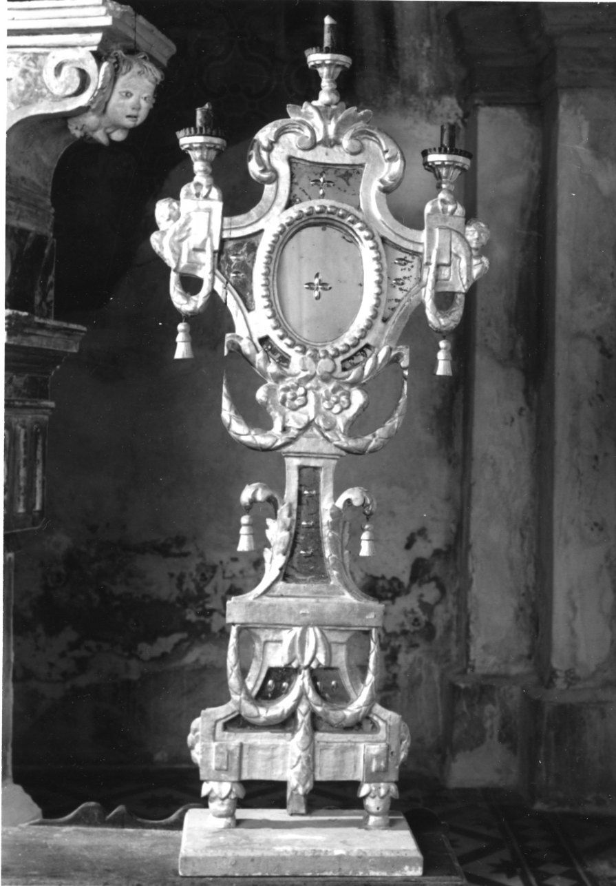 candelabro, serie - ambito piemontese (ultimo quarto sec. XVIII)