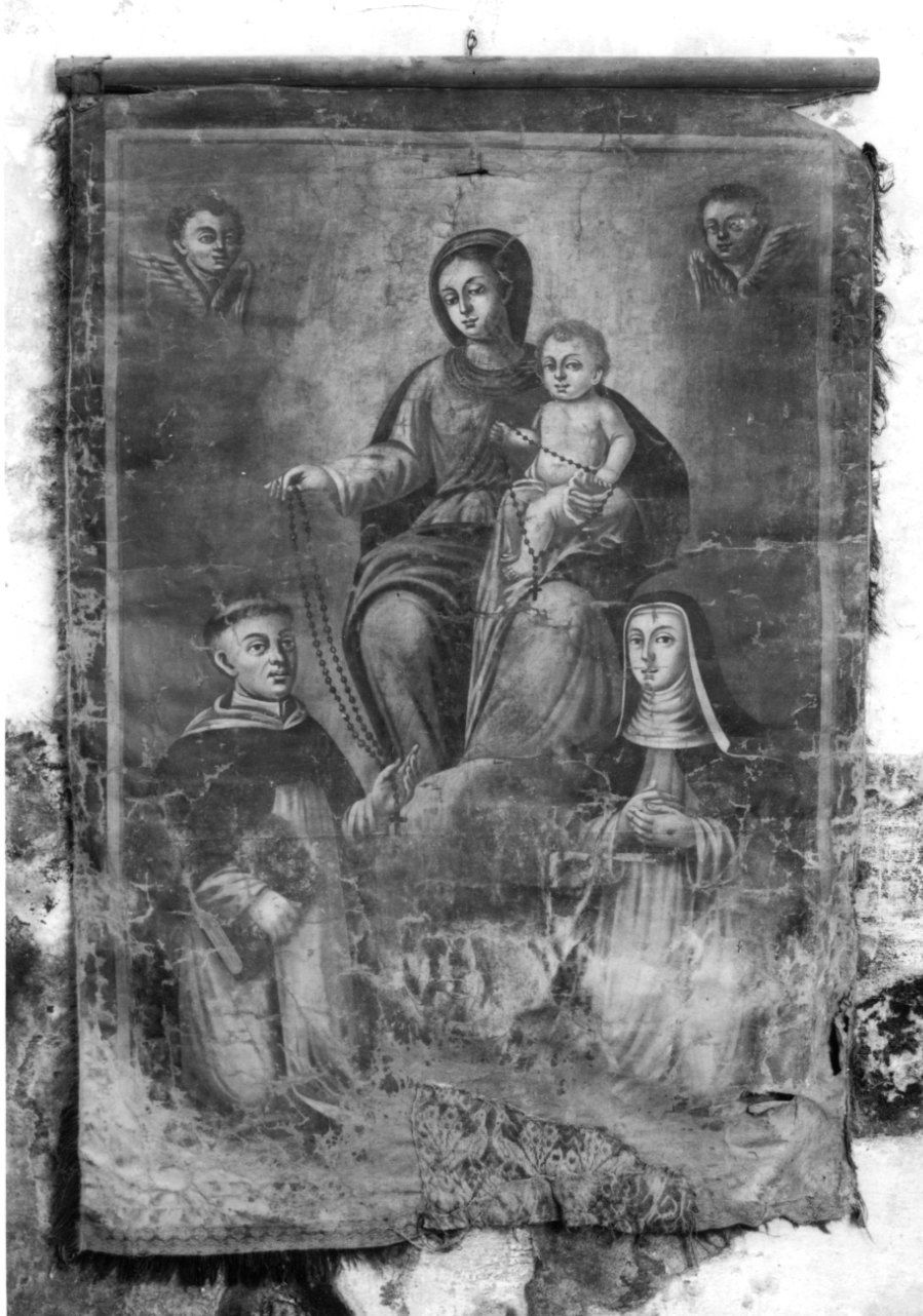 stendardo processionale, opera isolata - ambito piemontese (metà sec. XVIII)