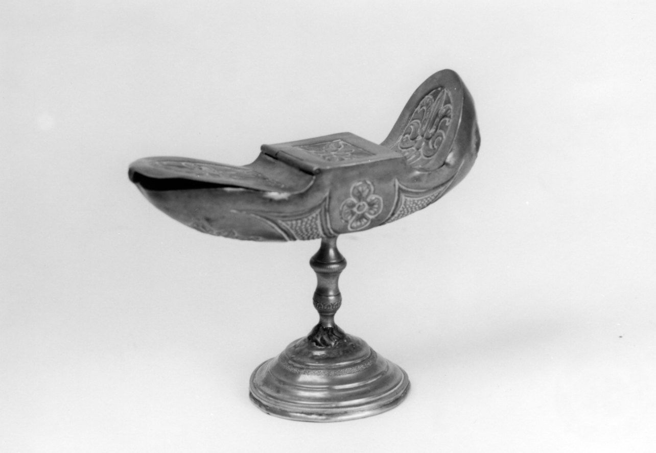 navicella portaincenso, opera isolata - ambito piemontese (seconda metà sec. XVII, sec. XIX)