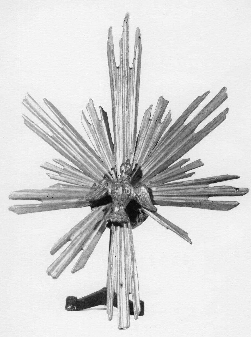 COLOMBA DELLO SPIRITO SANTO (tronetto per esposizione eucaristica, frammento) - ambito piemontese (prima metà sec. XVIII)