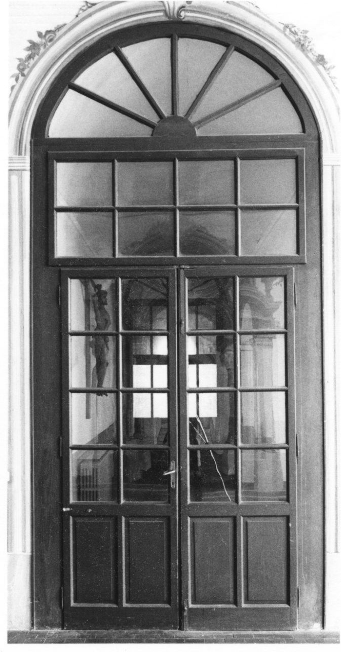 porta - a due battenti, serie - ambito piemontese (fine/inizio secc. XVIII/ XIX)