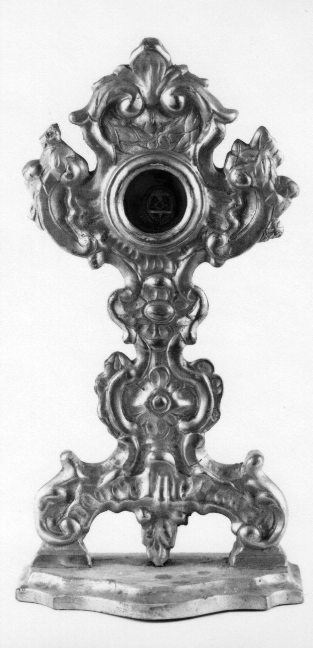 reliquiario - a ostensorio, opera isolata - bottega piemontese (seconda metà sec. XIX)