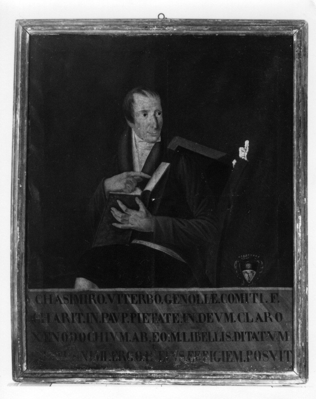 RITRATTO DEL CONTE CASIMIRO VITERBO (dipinto, opera isolata) - ambito fossanese (prima metà sec. XIX)