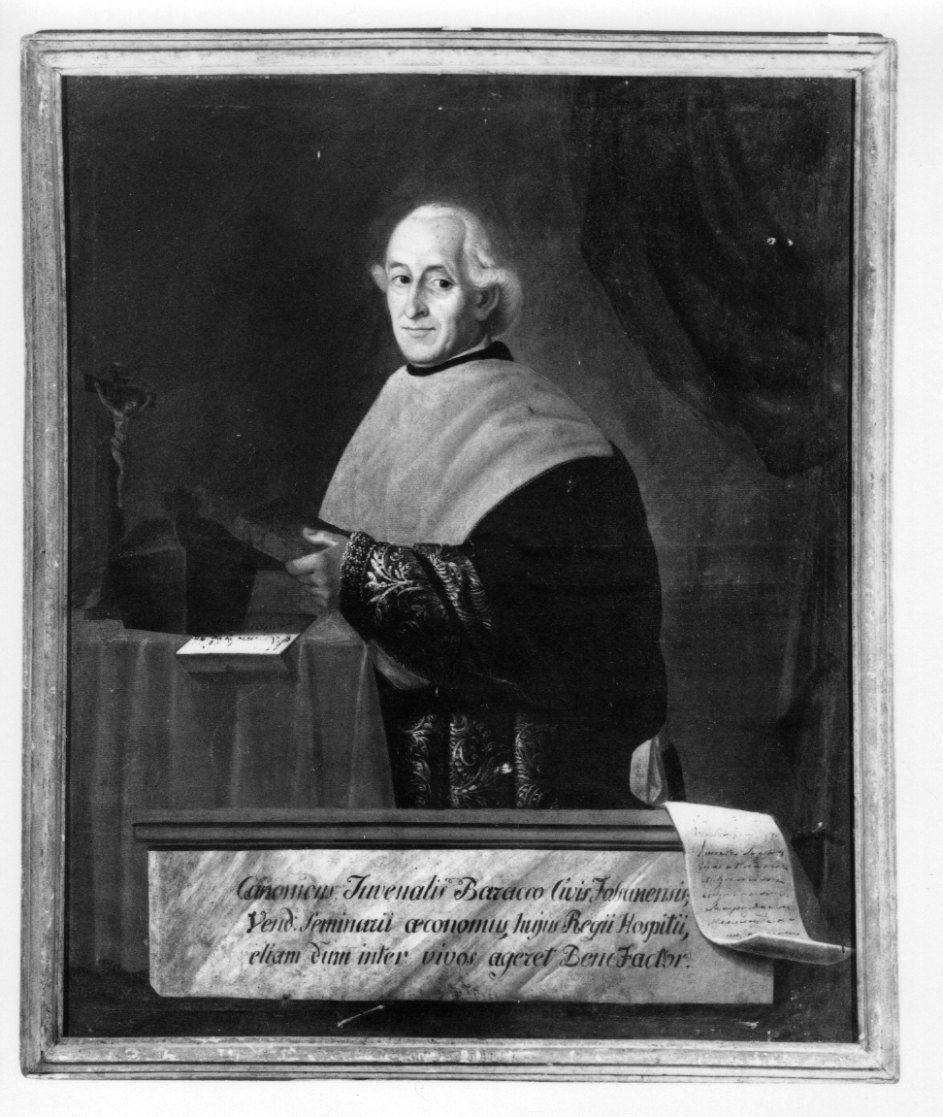 RITRATTO DEL CANONICO GIOVENALE BARACCO (dipinto, opera isolata) - ambito fossanese (secondo quarto sec. XIX)