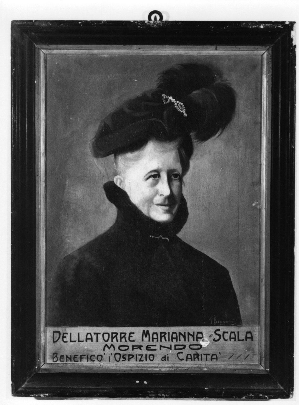 RITRATTO DI MARIANNA DELLA TORRE SCALA (dipinto, opera isolata) di Bernardi G (primo quarto sec. XX)