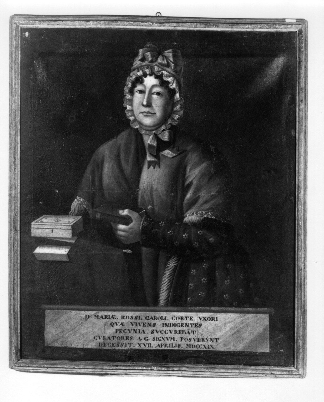 RITRATTO DI MARIA ROSSI (dipinto, opera isolata) - ambito fossanese (primo quarto sec. XIX)