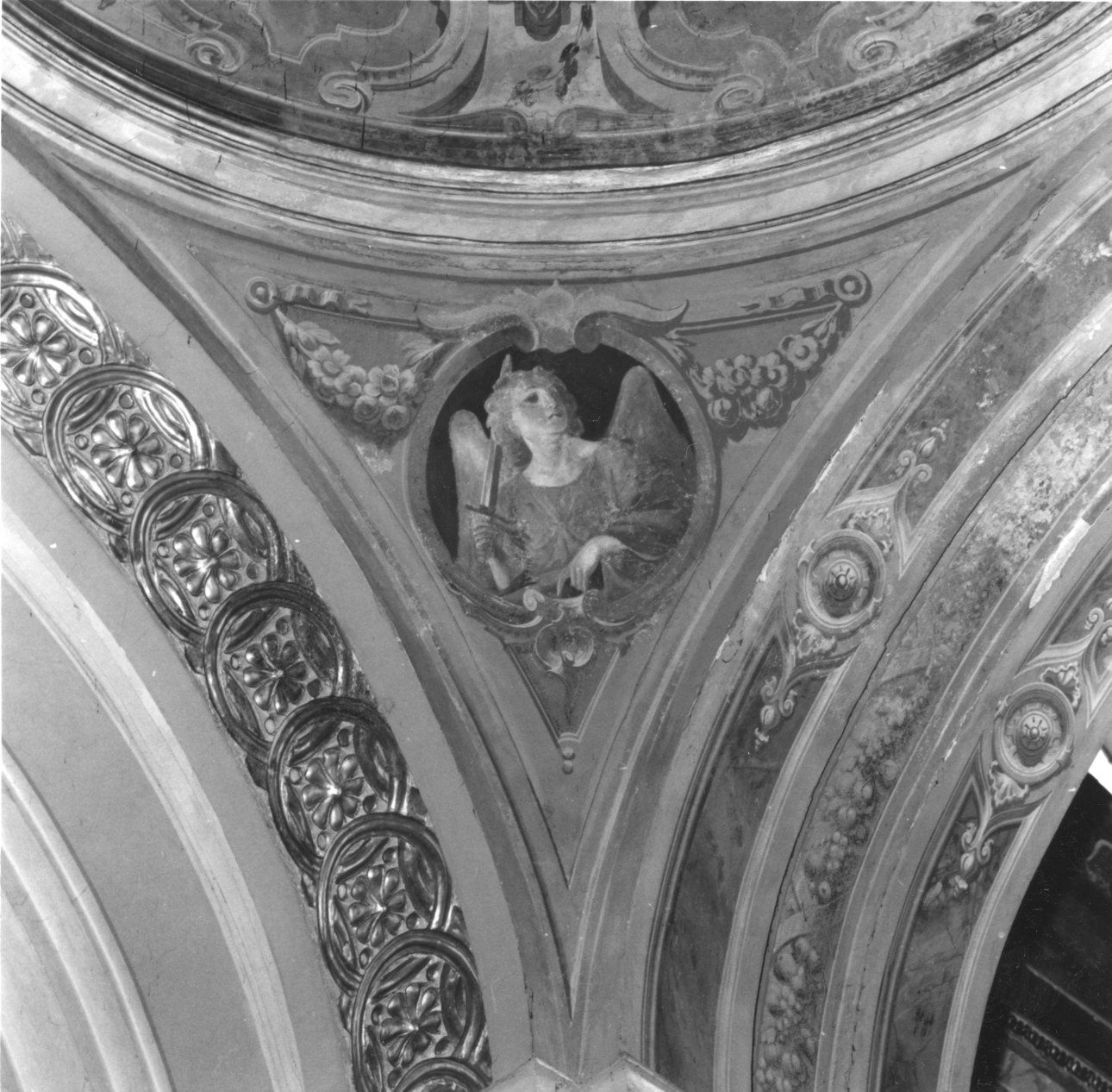 angelo con strumenti della passione (dipinto) - ambito piemontese (metà sec. XIX)