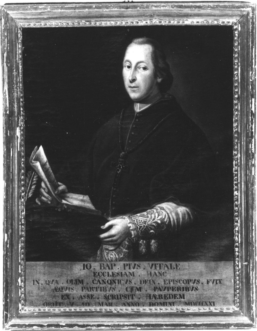 RITRATTO DI ECCLESIASTICO (dipinto, opera isolata) - ambito piemontese (prima metà sec. XIX)