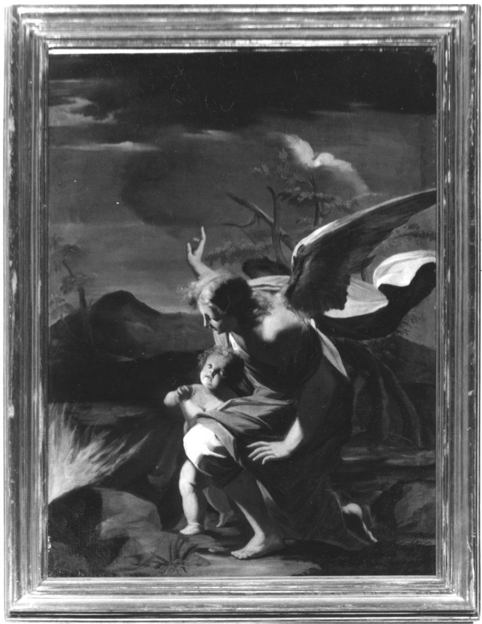 ANGELO CUSTODE (dipinto, opera isolata) di Pozzo Andrea (seconda metà sec. XVII)