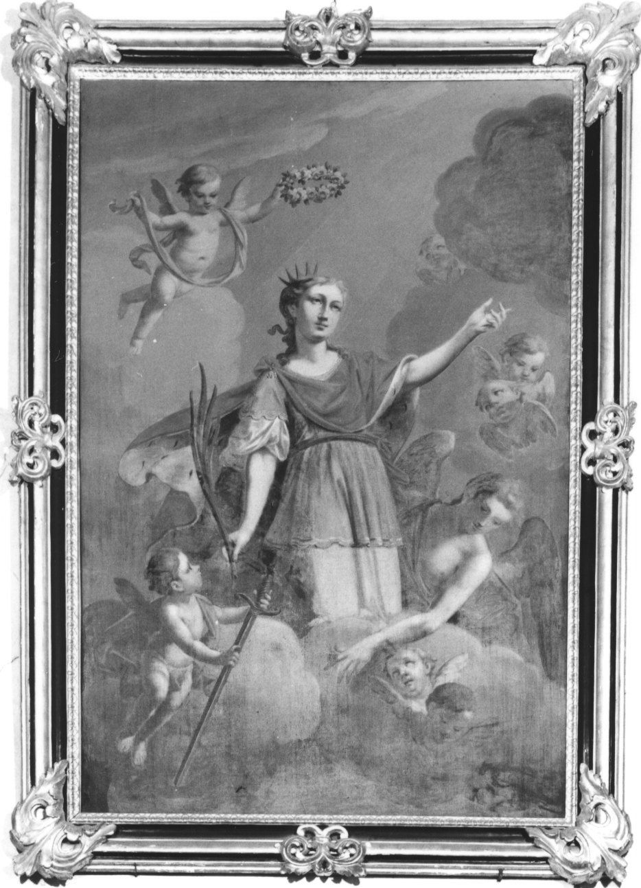 SANTA ROSALIA (dipinto, opera isolata) - ambito piemontese (ultimo quarto sec. XVIII)