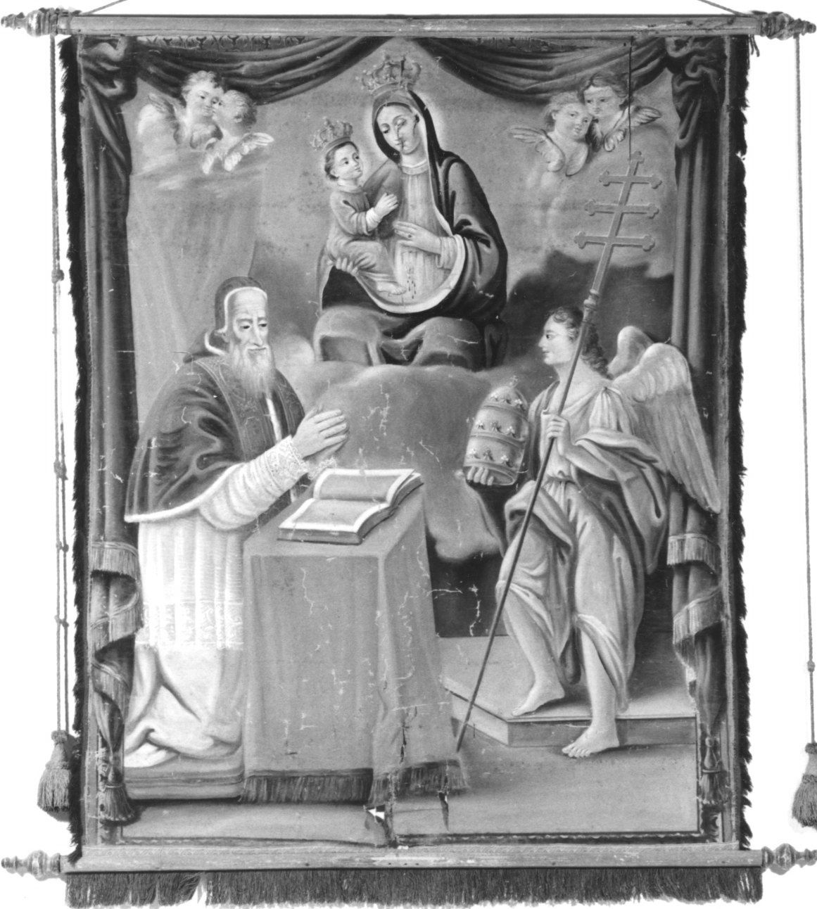 SAN PIO V (dipinto, elemento d'insieme) - ambito piemontese (fine/inizio secc. XIX/ XX)