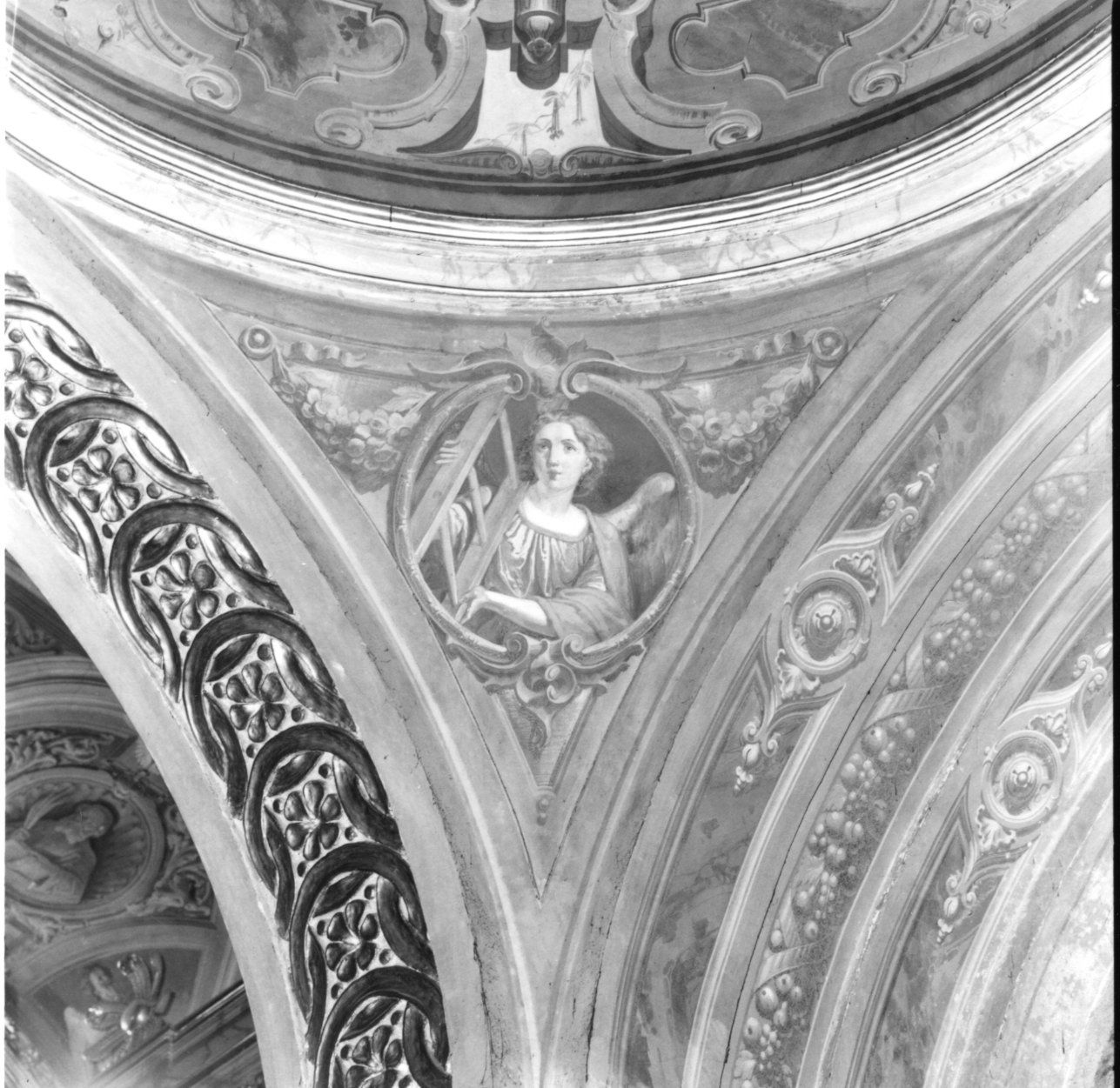 angelo con strumenti della passione (dipinto) - ambito piemontese (metà sec. XIX)