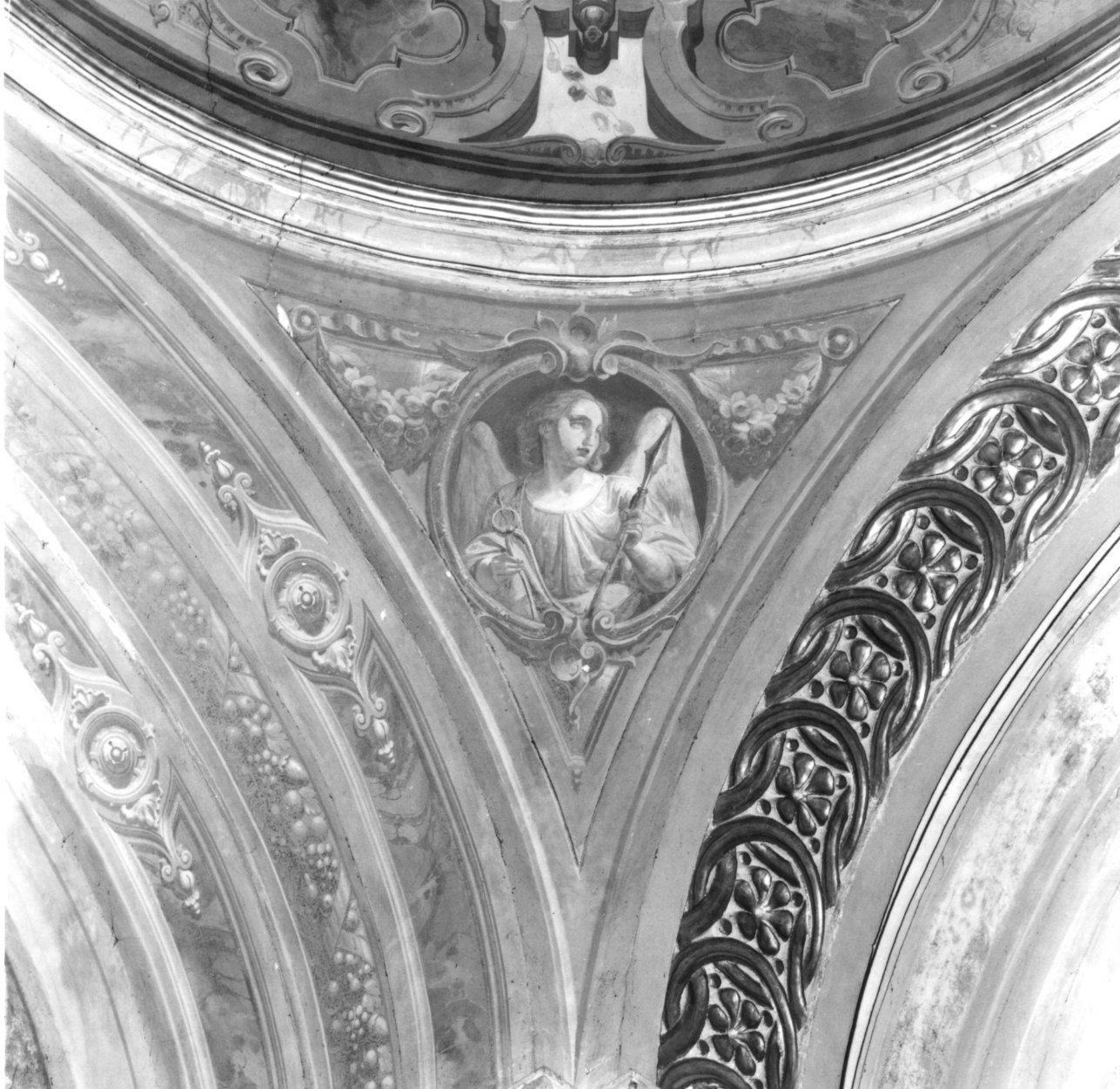 angelo con strumenti della passione (dipinto) - ambito piemontese (metà sec. XIX)