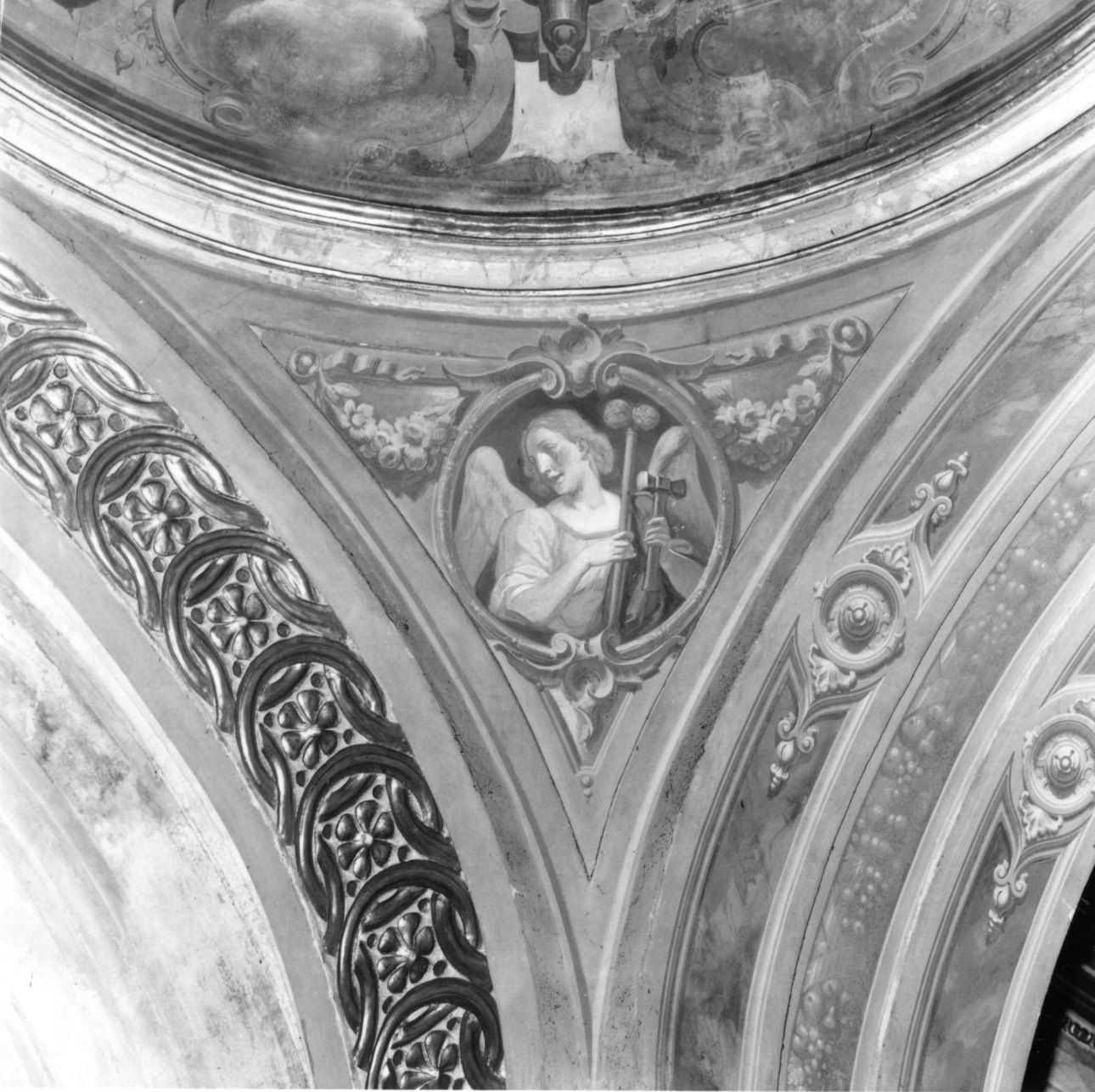 angelo con strumenti della passione (dipinto) - ambito piemontese (metà sec. XIX)