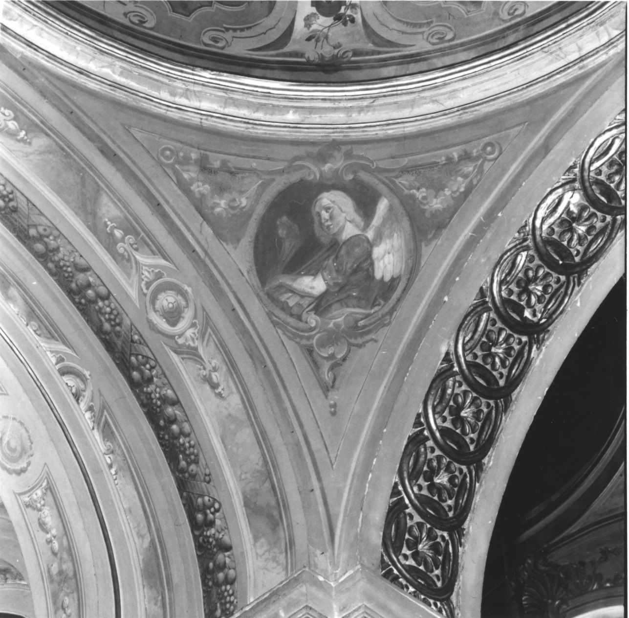 angelo con strumenti della passione (dipinto) - ambito piemontese (metà sec. XIX)