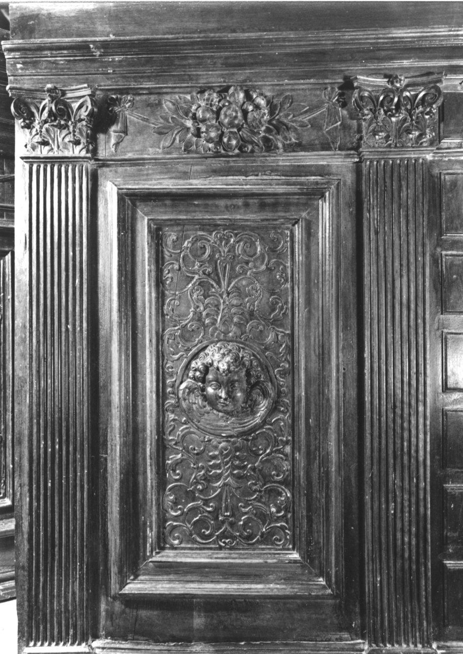 CHERUBINO (pannello, elemento d'insieme) - ambito piemontese (seconda metà sec. XVI)