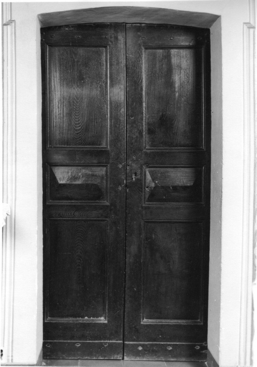 porta - a due battenti, opera isolata - ambito piemontese (seconda metà sec. XIX)