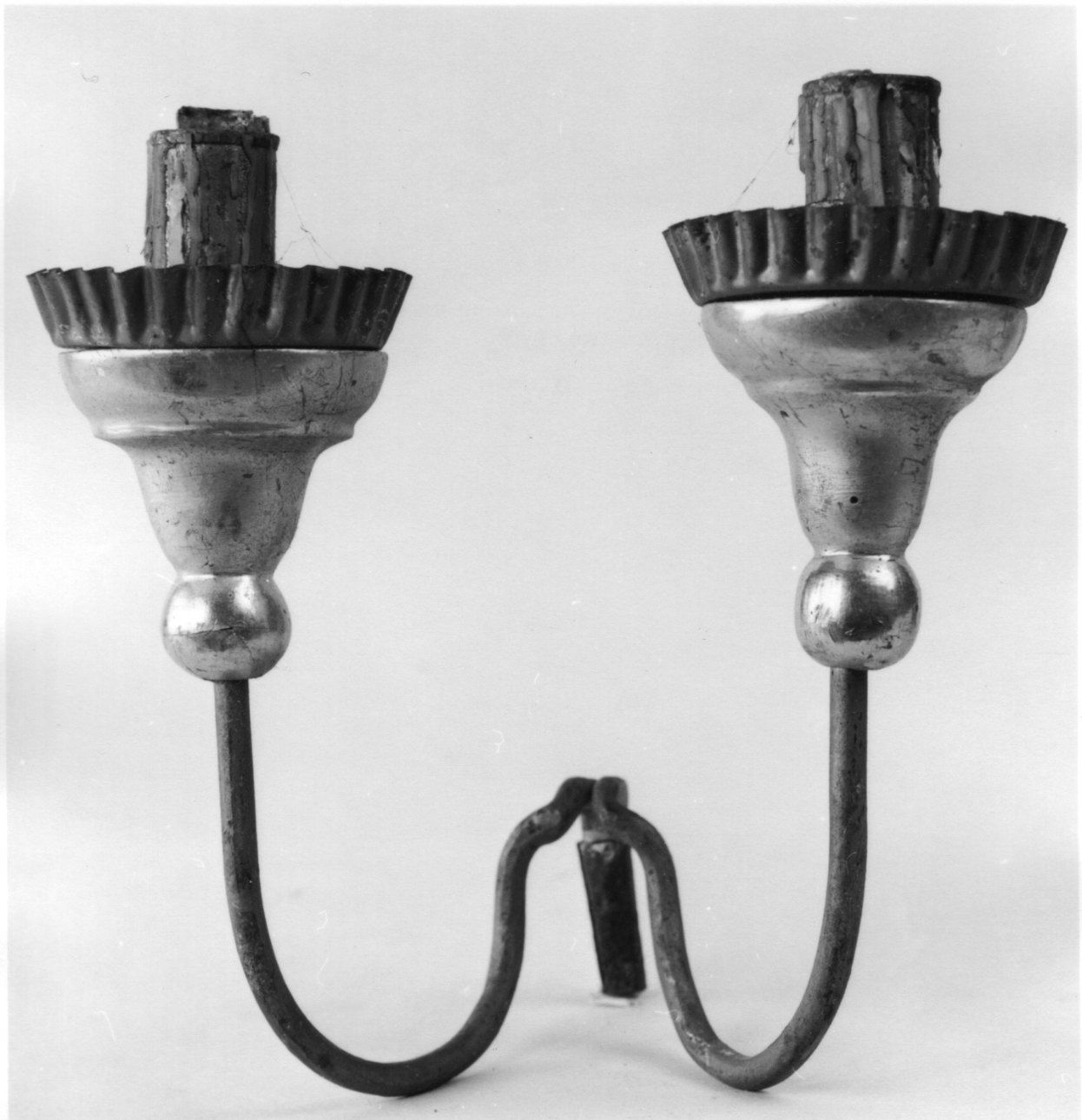 candeliere da parete, opera isolata - ambito piemontese (seconda metà sec. XIX)