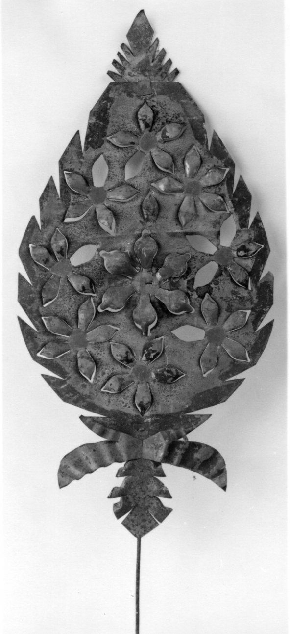 composizione floreale d'altare, elemento d'insieme - ambito piemontese (seconda metà sec. XIX)