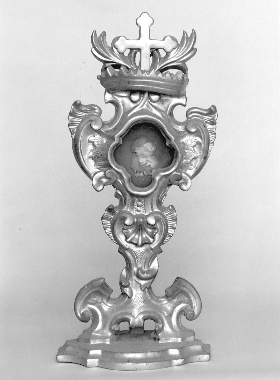 reliquiario - a ostensorio, opera isolata - ambito lombardo-piemontese (sec. XVIII)