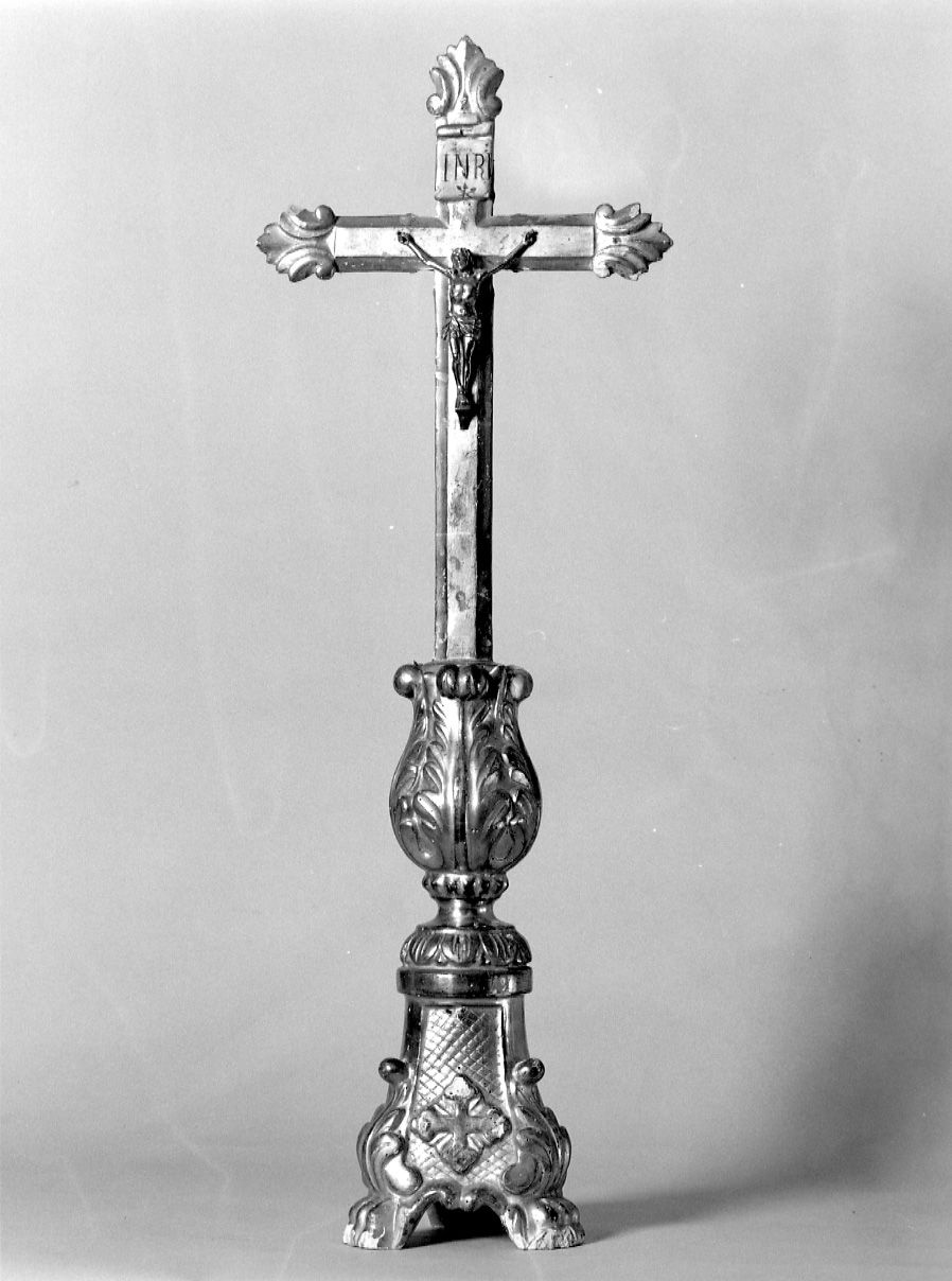 CRISTO CROCIFISSO (croce d'altare, opera isolata) - ambito piemontese (primo quarto sec. XIX)