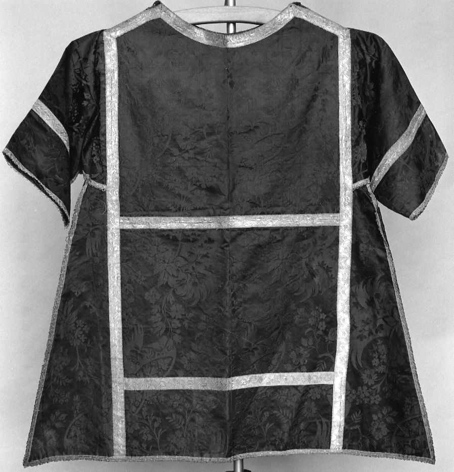 dalmatica, elemento d'insieme - manifattura Italia settentrionale (seconda metà sec. XIX)