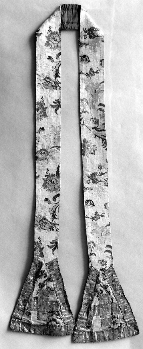 stola, opera isolata - manifattura Italia settentrionale (metà sec. XVIII)