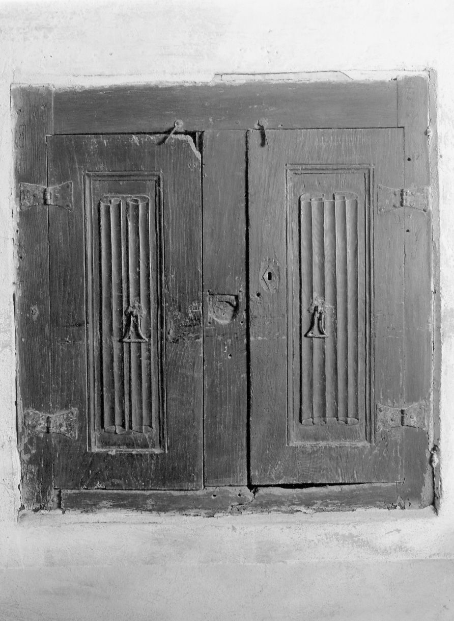 armadio a muro, opera isolata - bottega piemontese (sec. XV)