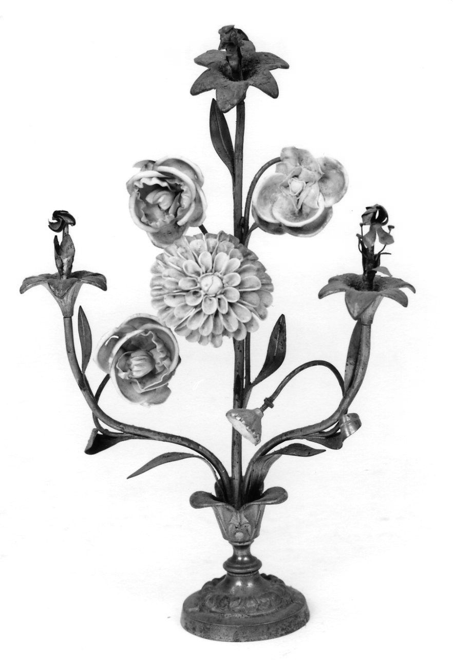 candelabro, serie - produzione piemontese (prima metà sec. XX)
