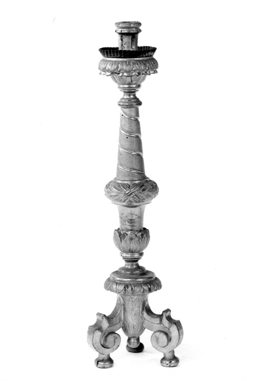 candelabro, serie - bottega piemontese (prima metà sec. XIX)