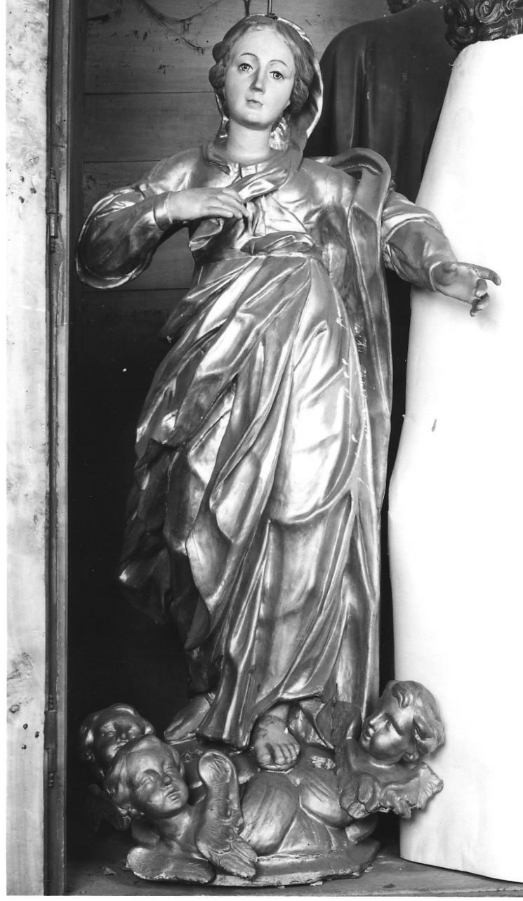 MARIA VERGINE (statua, opera isolata) - bottega piemontese (ultimo quarto sec. XVII)