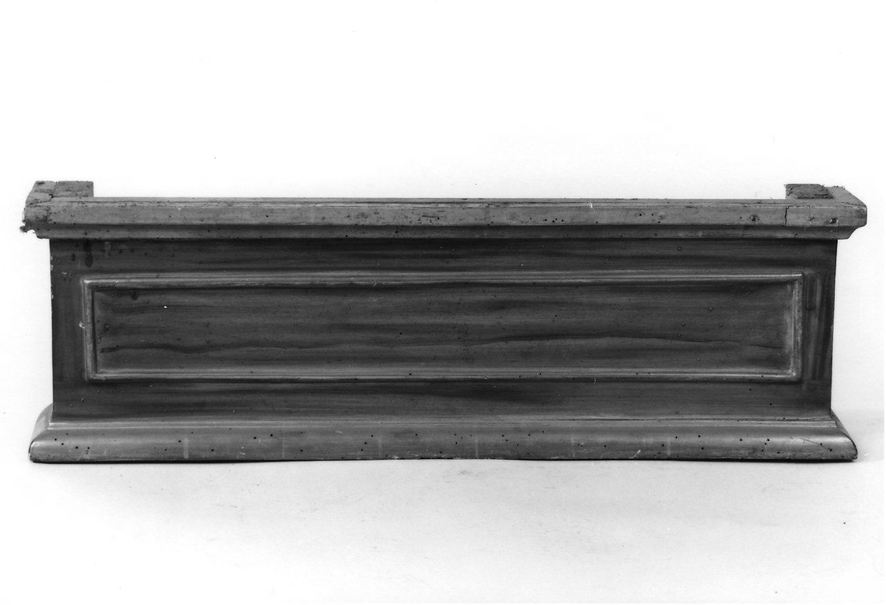 gradino d'altare, frammento - ambito piemontese (sec. XIX)