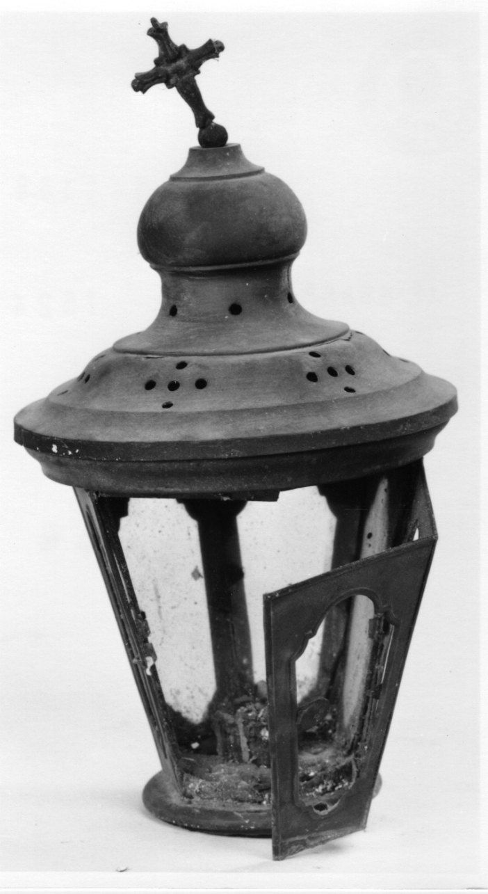 lanterna processionale, serie - bottega piemontese (seconda metà sec. XIX)