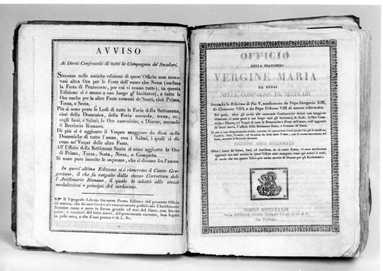 coperta di libro liturgico, serie di Mosca Moro Luigi Alessandro (secondo quarto sec. XIX)