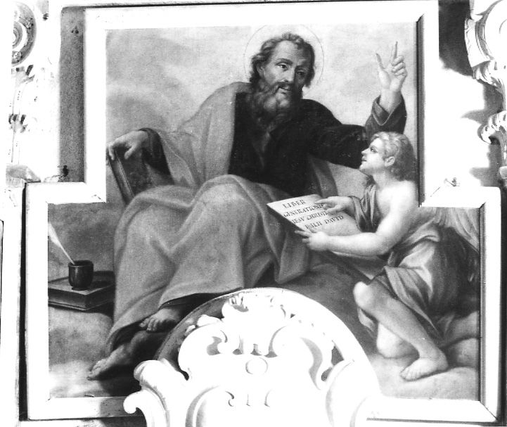 SAN MATTEO (dipinto, opera isolata) di Stasio Giuseppe Giovanni Maria, Stasio Bartolomeo Bernardino (inizio sec. XVIII)