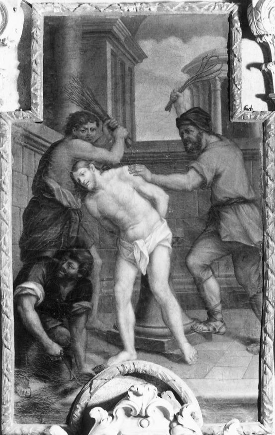 FLAGELLAZIONE DI CRISTO (dipinto, opera isolata) di Stasio Giuseppe Giovanni Maria, Stasio Bartolomeo Bernardino (inizio sec. XVIII)